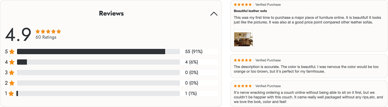 GTR Leather customer reviews